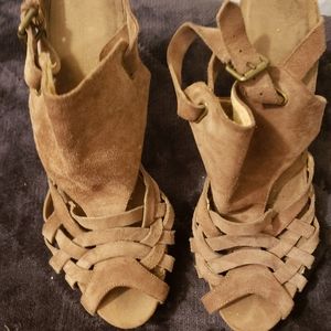 Nine West Suede Leather slingback heels